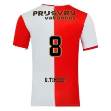 Feyenoord Q.Timber 8 Hjemmebanetrøje 2025-26 Fodboldsæt