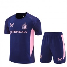 Feyenoord Trænings T-shirt Sæt Børn 2025-26 - Shorts Blå