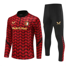 Feyenoord Træningssæt Børn 2025-26 - 1-4 Zip Rød