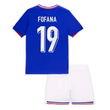 Frankrig EM 2024 Børn Fofana 19 Hjemmebanetrøje Fodboldsæt