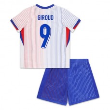 Frankrig EM 2024 Børn Giroud 9 Udebanetrøje Fodboldsæt