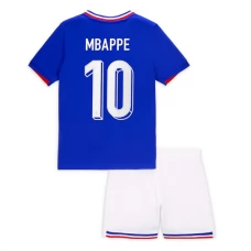 Frankrig EM 2024 Børn Mbappé 10 Hjemmebanetrøje Fodboldsæt