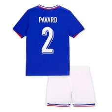 Frankrig EM 2024 Børn Pavard 2 Hjemmebanetrøje Fodboldsæt