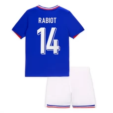 Frankrig EM 2024 Børn Rabiot 14 Hjemmebanetrøje Fodboldsæt