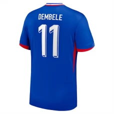 Frankrig EM 2024 Dembele 11 Hjemmebanetrøje Fodboldsæt