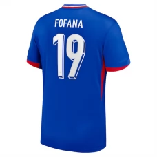Frankrig EM 2024 Fofana 19 Hjemmebanetrøje Fodboldsæt
