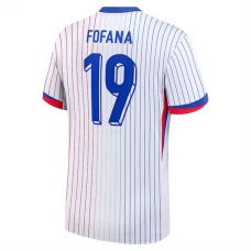 Frankrig EM 2024 Fofana 19 Udebanetrøje Fodboldsæt