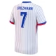 Frankrig EM 2024 Griezmann 7 Udebanetrøje Fodboldsæt