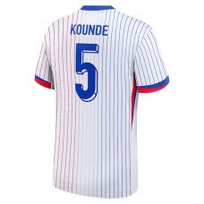Frankrig EM 2024 Kounde 5 Udebanetrøje Fodboldsæt