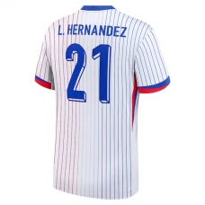 Frankrig EM 2024 L.Hernandez 21 Udebanetrøje Fodboldsæt