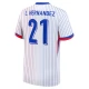 Frankrig EM 2024 L.Hernandez 21 Udebanetrøje Fodboldsæt