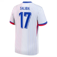 Frankrig EM 2024 Saliba 17 Udebanetrøje Fodboldsæt