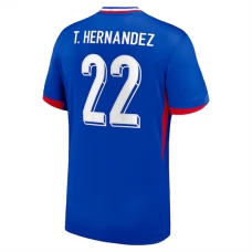 Frankrig EM 2024 T.Hernandez 22 Hjemmebanetrøje Fodboldsæt