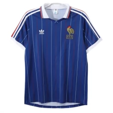 Frankrig Hjemmebanetrøje Retro 1982 Fodboldsæt
