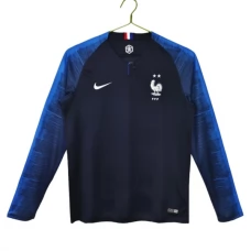 Frankrig Hjemmebanetrøje Retro 2018 Langærmet Fodboldsæt