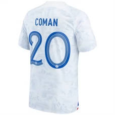 Frankrig VM 2022 Coman 20 Udebanetrøje Fodboldsæt