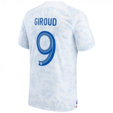 Frankrig VM 2022 Giroud 9 Udebanetrøje Fodboldsæt