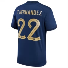 Frankrig VM 2022 T.Hernandez 22 Hjemmebanetrøje Fodboldsæt