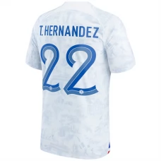 Frankrig VM 2022 T.Hernandez 22 Udebanetrøje Fodboldsæt