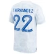 Frankrig VM 2022 T.Hernandez 22 Udebanetrøje Fodboldsæt