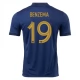 Frankrig VM Trøje 2022 Karim Benzema 19 Hjemmebanetrøje