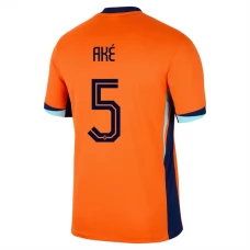 Holland EM 2024 Aké 5 Hjemmebanetrøje Fodboldsæt