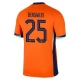 Holland EM 2024 Bergwijn 25 Hjemmebanetrøje Fodboldsæt