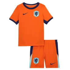 Holland EM 2024 Børn Hjemmebanetrøje Fodboldsæt