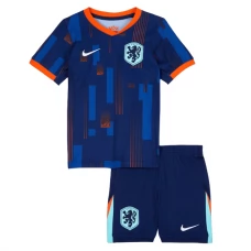 Holland EM 2024 Børn Udebanetrøje Fodboldsæt