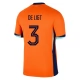 Holland EM 2024 De Ligt 3 Hjemmebanetrøje Fodboldsæt