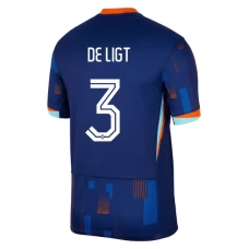 Holland EM 2024 De Ligt 3 Udebanetrøje Fodboldsæt