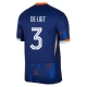 Holland EM 2024 De Ligt 3 Udebanetrøje Fodboldsæt