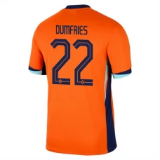 Holland EM 2024 Dumfries 22 Hjemmebanetrøje Fodboldsæt