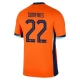 Holland EM 2024 Dumfries 22 Hjemmebanetrøje Fodboldsæt