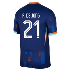 Holland EM 2024 F.De Jong 21 Udebanetrøje Fodboldsæt