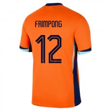 Holland EM 2024 Frimpong 12 Hjemmebanetrøje Fodboldsæt