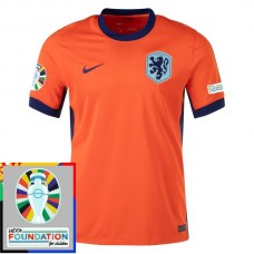 Holland EM 2024 Hjemmebanetrøje Fodboldsæt Patch