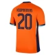 Holland EM 2024 Koopmeiners 20 Hjemmebanetrøje Fodboldsæt