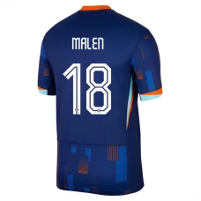 Holland EM 2024 Malen 18 Udebanetrøje Fodboldsæt