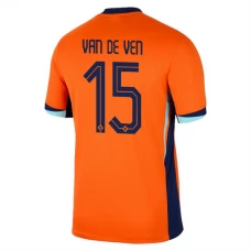Holland EM 2024 Van de Ven 15 Hjemmebanetrøje Fodboldsæt
