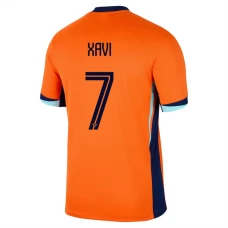 Holland EM 2024 Xavi 7 Hjemmebanetrøje Fodboldsæt