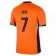 Holland EM 2024 Xavi 7 Hjemmebanetrøje Fodboldsæt