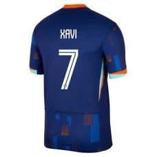 Holland EM 2024 Xavi 7 Udebanetrøje Fodboldsæt