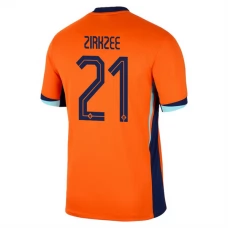 Holland EM 2024 Zirkzee 21 Hjemmebanetrøje Fodboldsæt