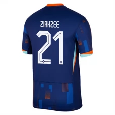 Holland EM 2024 Zirkzee 21 Udebanetrøje Fodboldsæt
