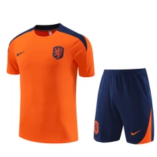 Holland Træningstrøje Sæt Børn 2024-25 - Shorts Orange