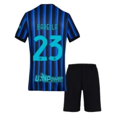 Inter Milan Børn Barella 23 Hjemmebanetrøje 2025-26 Fodboldsæt