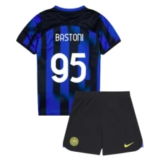 Inter Milan Børn Bastoni 95 Hjemmebanetrøje 2023-24 Fodboldsæt