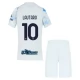 Inter Milan Børn Lautaro 10 Udebanetrøje 2025-26 Fodboldsæt