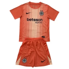 Inter Milan Børn Målmand Hjemmebanetrøje 2025-26 Fodboldsæt